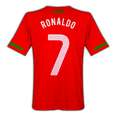 Ronaldo Shirt on 2010 Nike Cristiano Ronaldo 7 World Cup Portugal Home Shirt