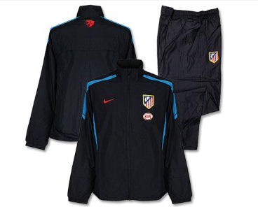 2010-11 Athletico Madrid Nike Woven Tracksuit (Black) - Kids