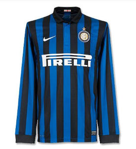 2011-12 Inter Milan Home Long Sleeve Shirt