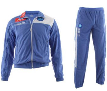 2011-12 Napoli Official Presentation Tracksuit (Blue)