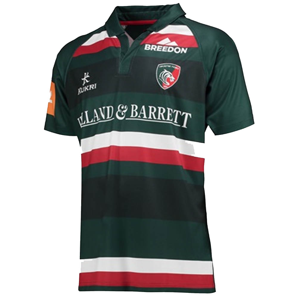 PLAYER ISSUE MEN'S RUGBY UNION LEICESTER TIGERS 2017/2018 SHIRT JERSEY SIZE  2XL