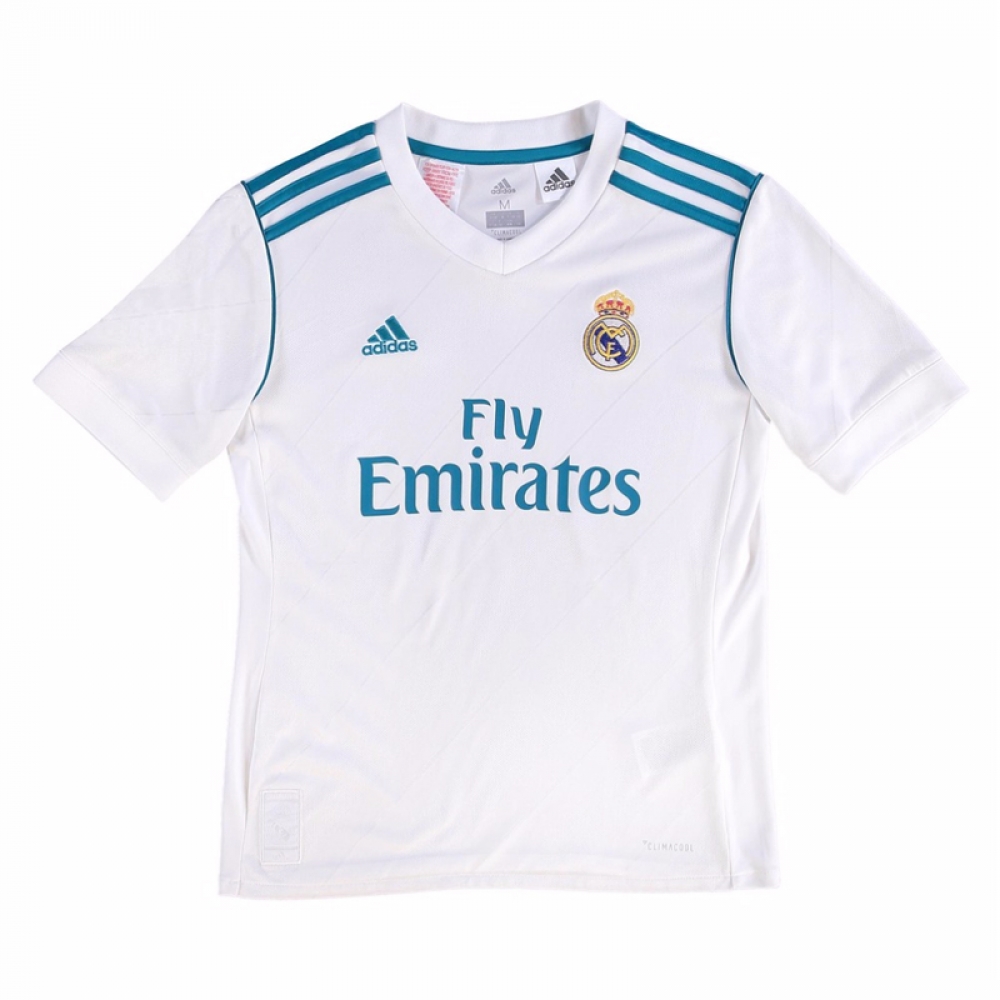 2017 2018 Real Madrid Adidas Home Shirt Kids B31113 Uksoccershop
