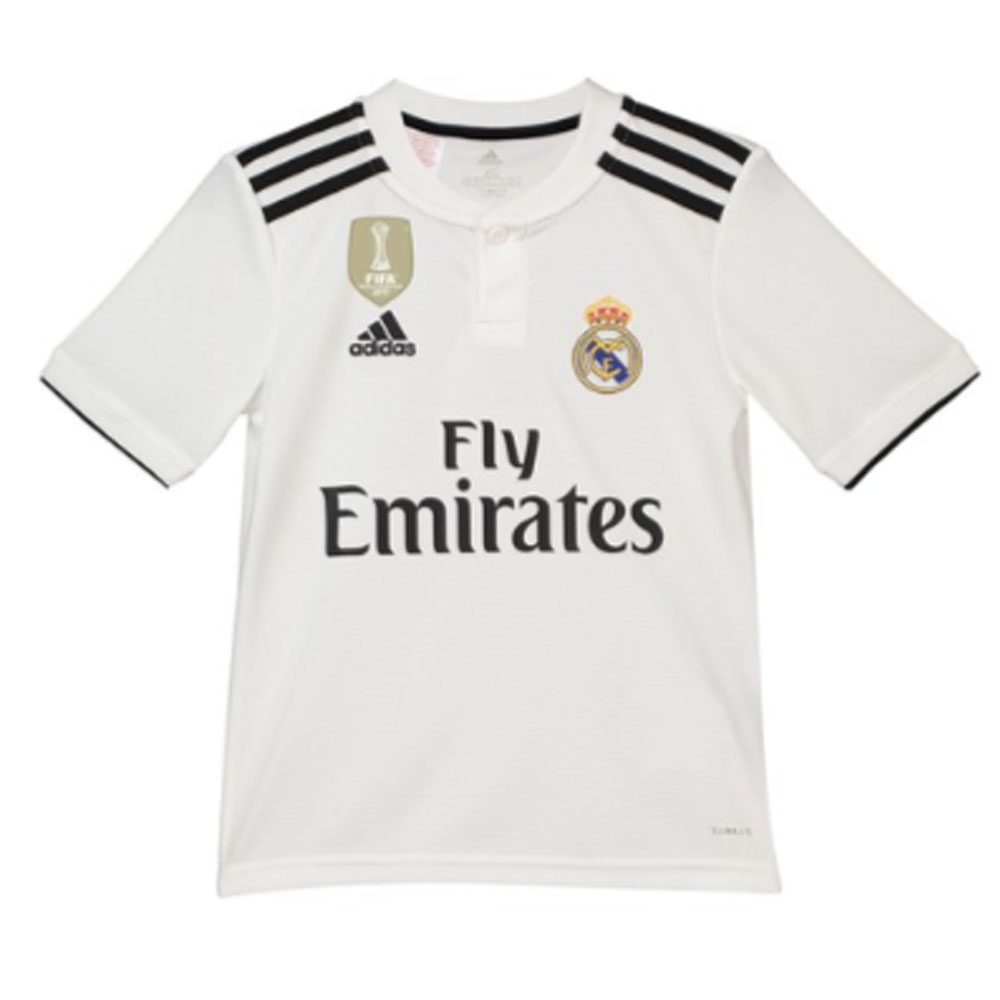 Geneigd zijn output zone 2018-2019 Real Madrid Adidas Home Shirt (Kids) [CG0552] - Uksoccershop