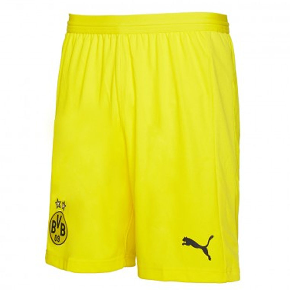 Click to view product details and reviews for 2018 2019 Borussia Dortmund Home Puma Shorts Yellow Kids.