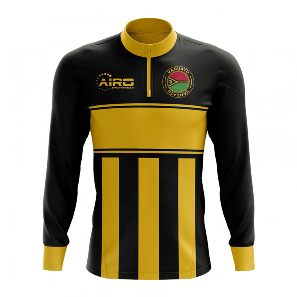 Click to view product details and reviews for Vanuatu Concept Football Half Zip Midlayer Top Black Yellow.
