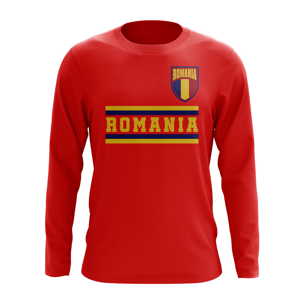 Click to view product details and reviews for Romania Core Football Country Long Sleeve T Shirt Red.