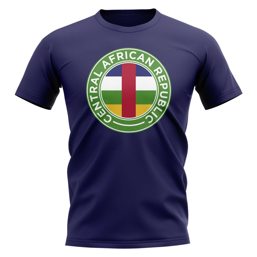 Click to view product details and reviews for Central African Republic Football Badge T Shirt Navy.