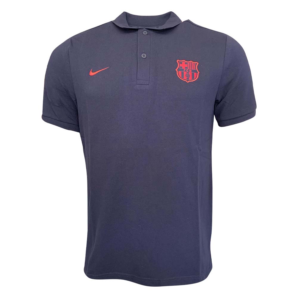 2019 2020 Barcelona Nike Core Polo Shirt Obsidian