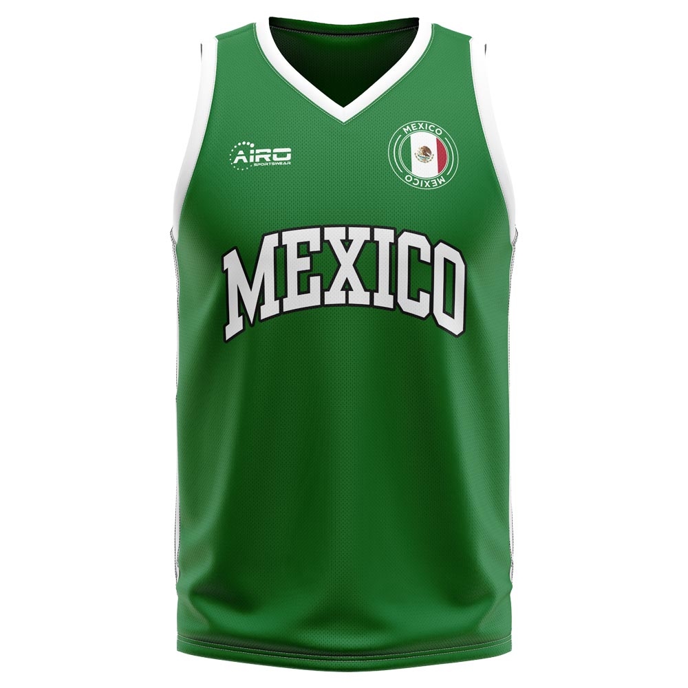 Mexico Home Concept Basketball Shirt [MEXICOBASKETBALL] - Uksoccershop