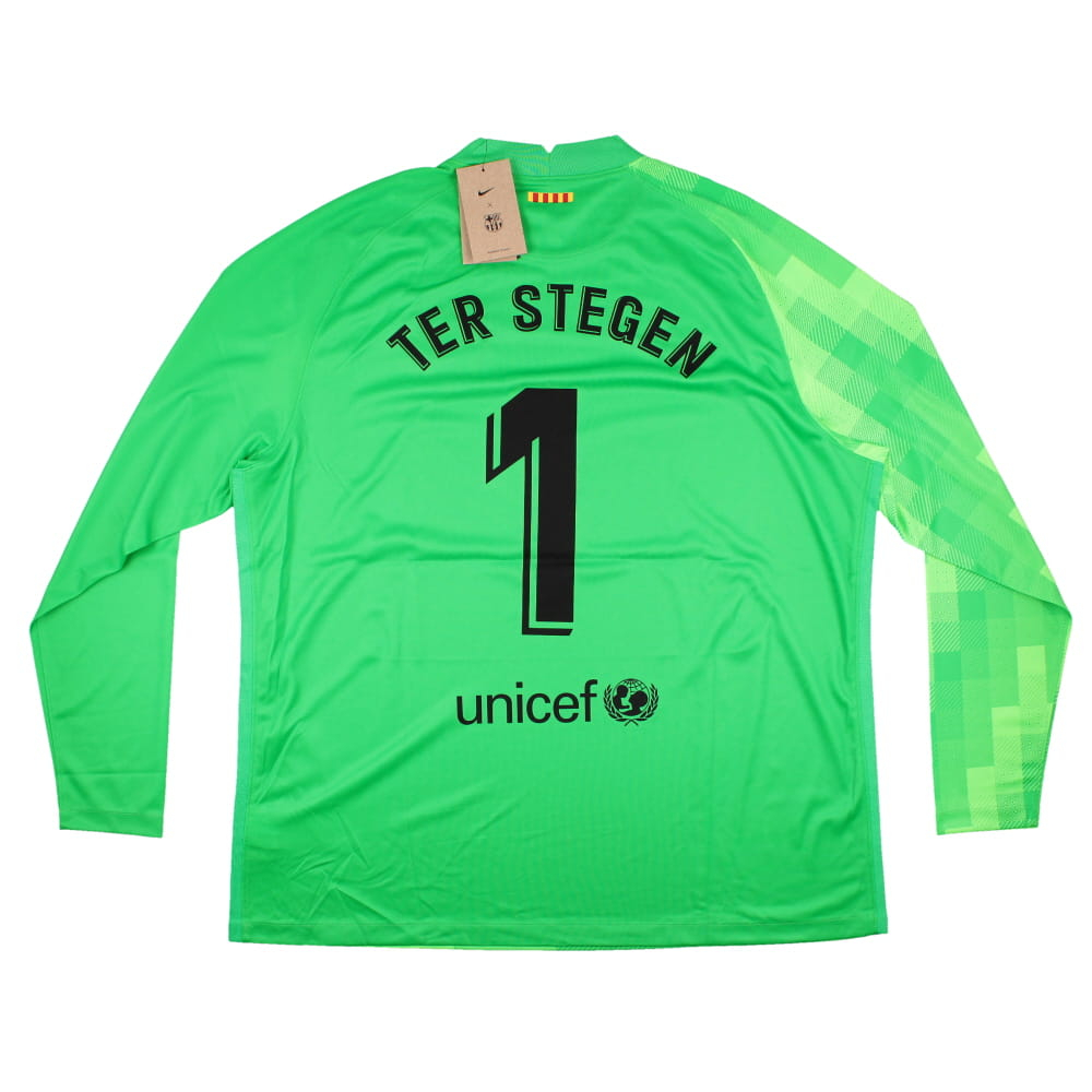 Germany No22 Ter Stegen Green Goalkeeper Long Sleeves Soccer Country Jersey