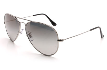 Ray-ban 8041 Aviator Titanium Shiny Silver Polarised Sunglasses – Edgebird