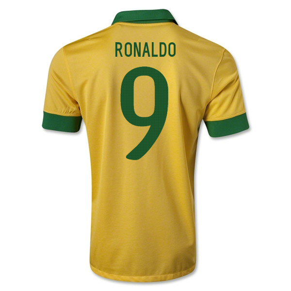 2013-14 Brazil Home Shirt (Ronaldo 9 
