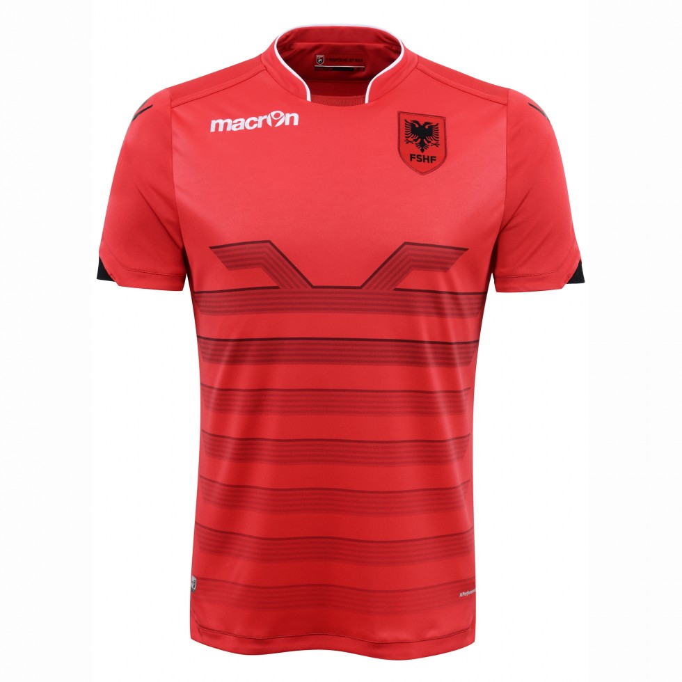 2016-2017 Albania Home Macron Football Shirt - Achat et vente