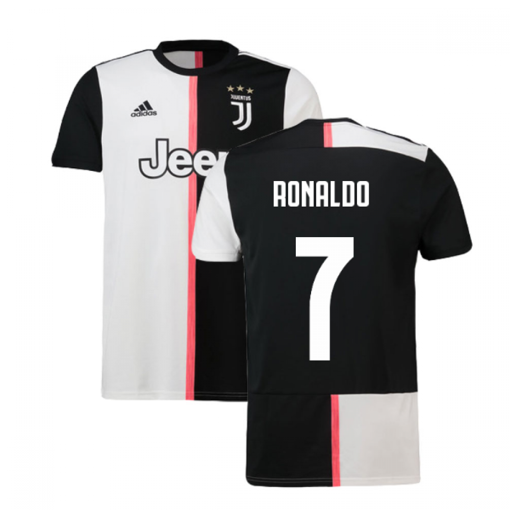 2019-2020 Juventus Adidas Home Football Shirt (Ronaldo 7)