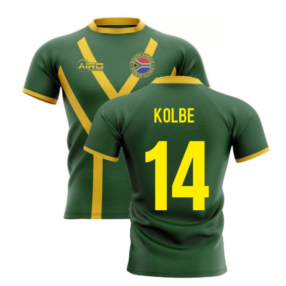 2020 2021 South Africa Springboks Flag Concept Rugby Shirt Kolbe 14