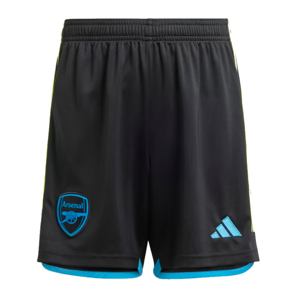 2023 2024 Arsenal Away Shorts Black Kids HZ2098 Uksoccershop