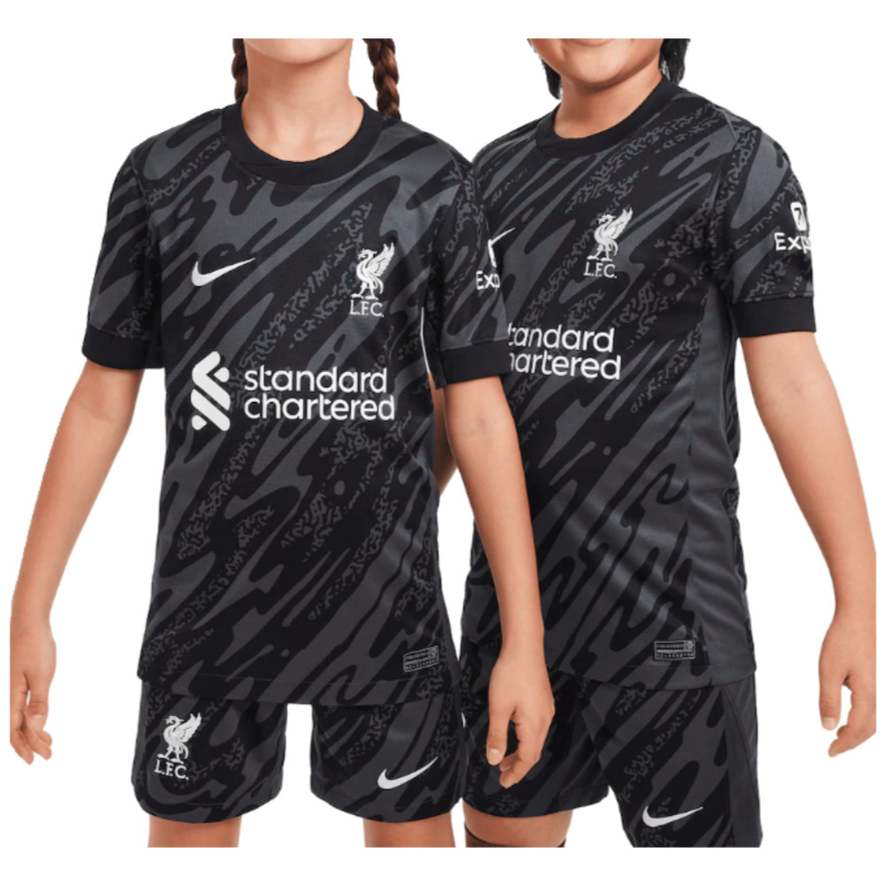 2024 2025 Liverpool Home Goalkeeper Shirt Black Kids FN9157 061 Uksoccershop