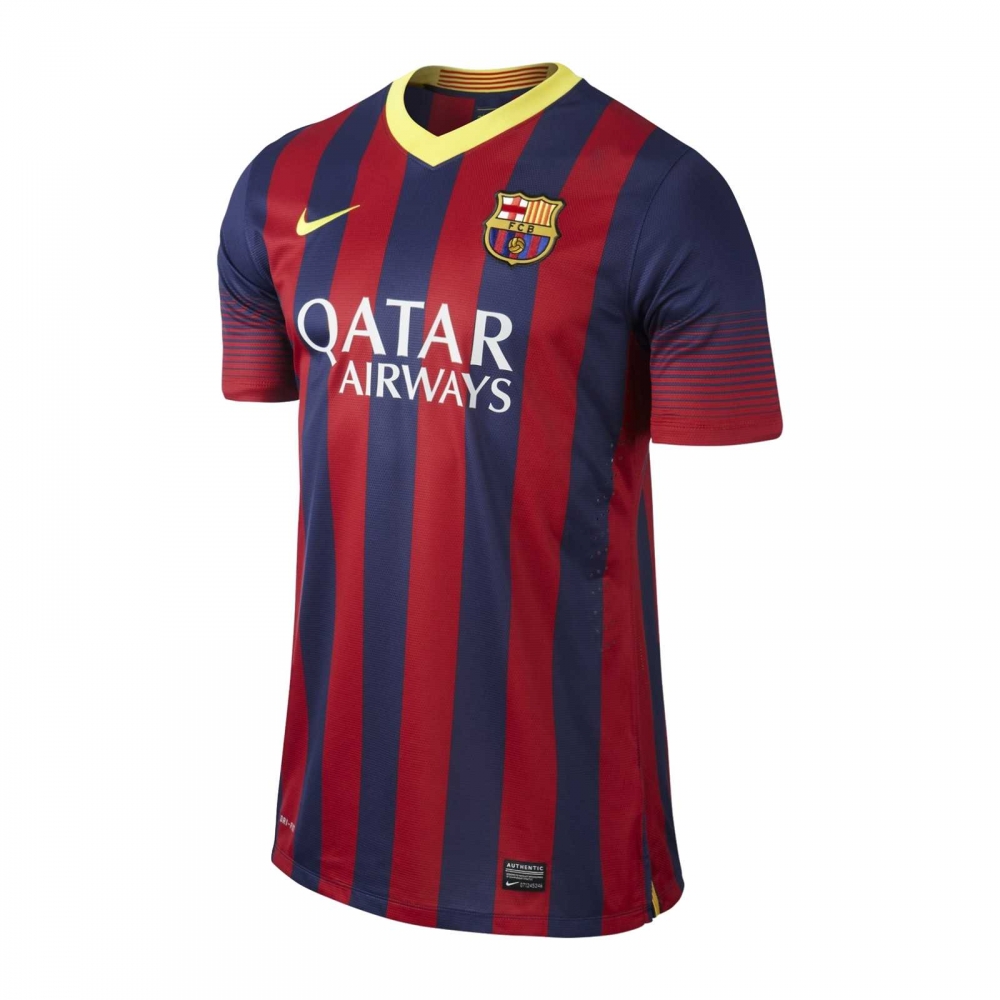 Barcelona 2013-14 Home Shirt ((Excellent) S) [H9CnGH-246713 