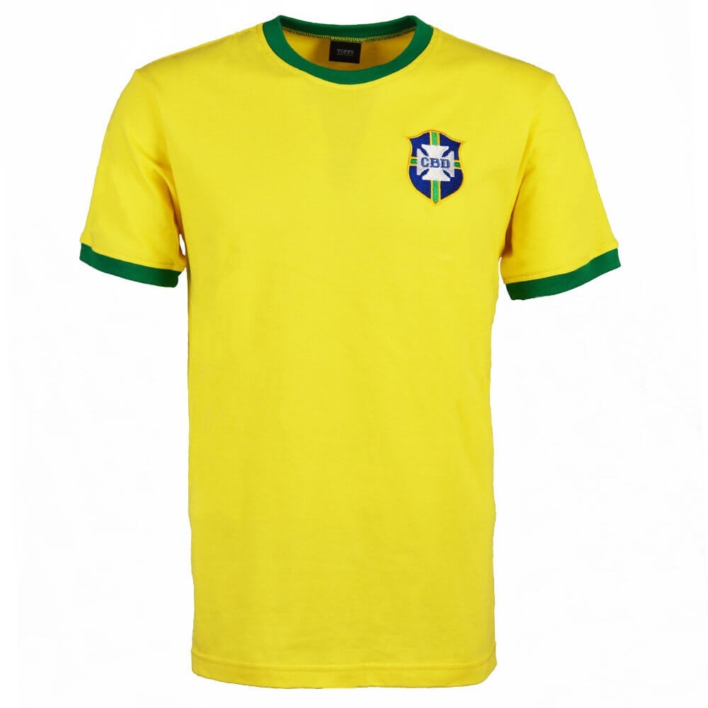 Brazil Retro 1970 Yellow T-Shirt - FutFanatics